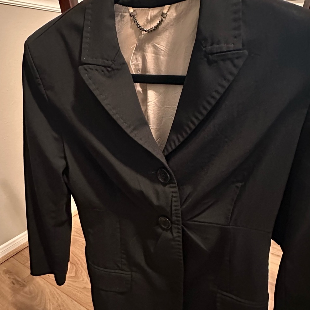 Daniele Alessandrini Black and Cream Blazer - Picture 2 of 7